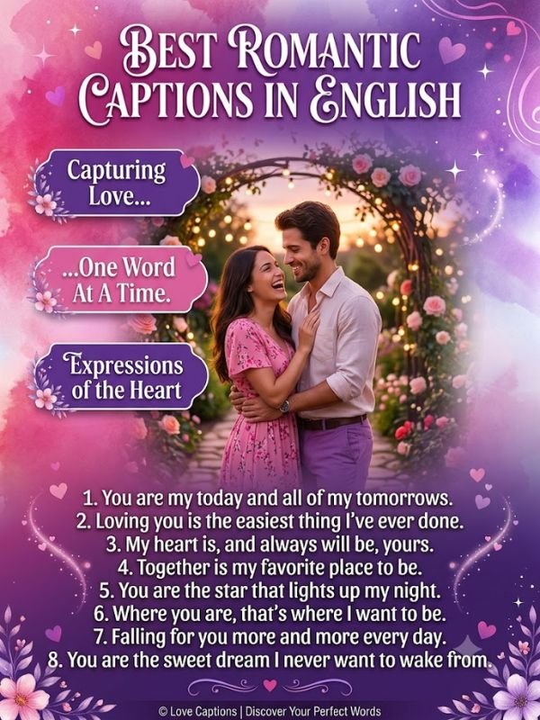 Best romantic couple captions