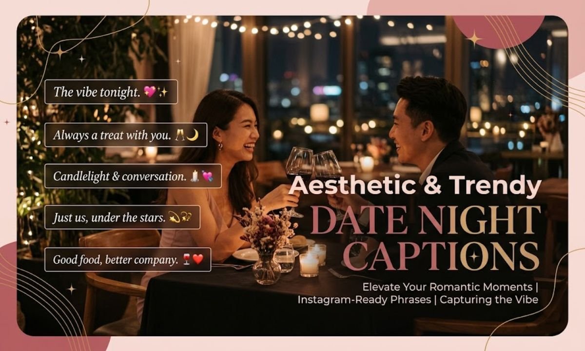 Aesthetic & Trendy Date Night Caption
