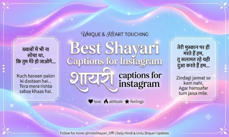 Best shayari captions