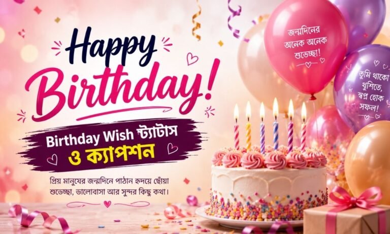 Birthday Wish স্ট্যাটাস ও ক্যাপশন