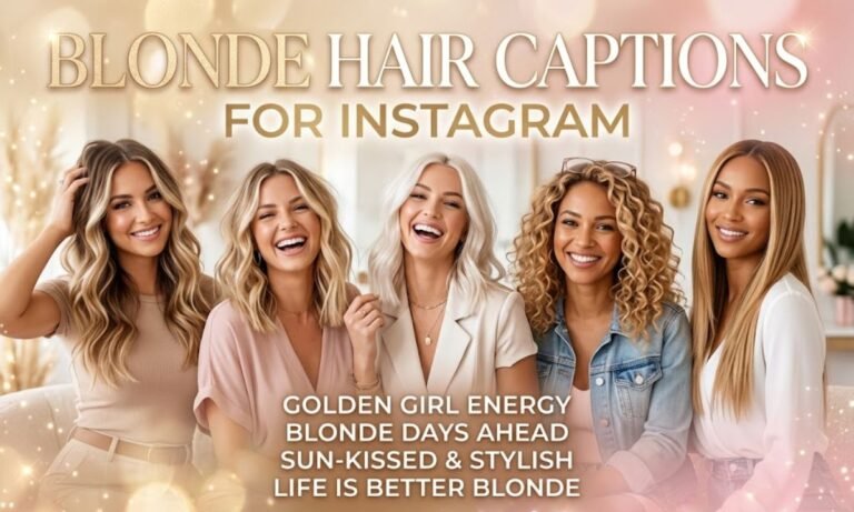 Blonde Hair Captions for Instagram