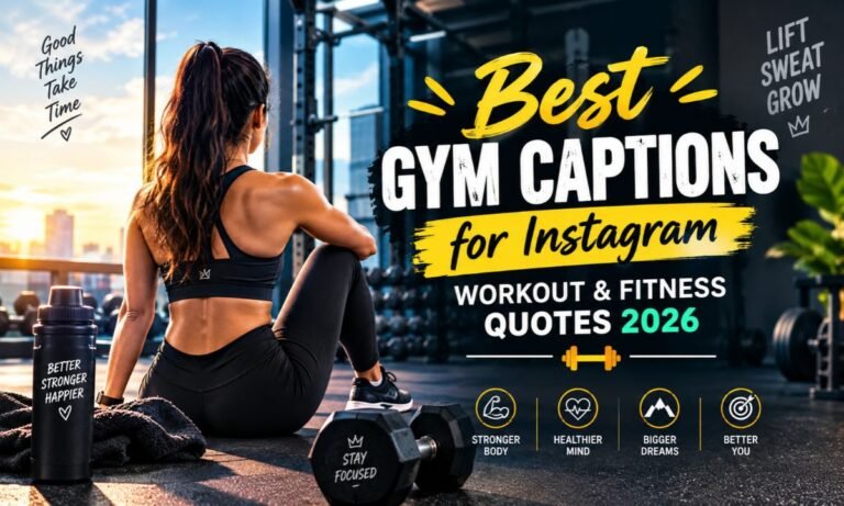 Best Gym Captions for Instagram – Workout & Fitness Quotes 2026