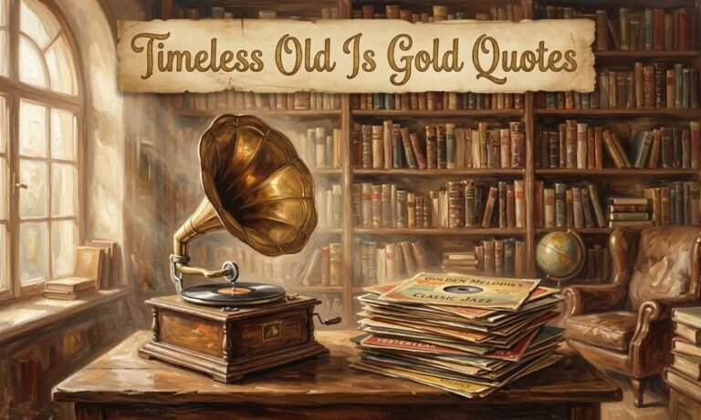 Timeless _Old Is Gold_ Quotes for Wisdom, Nostalgia & Meaningful Living 
