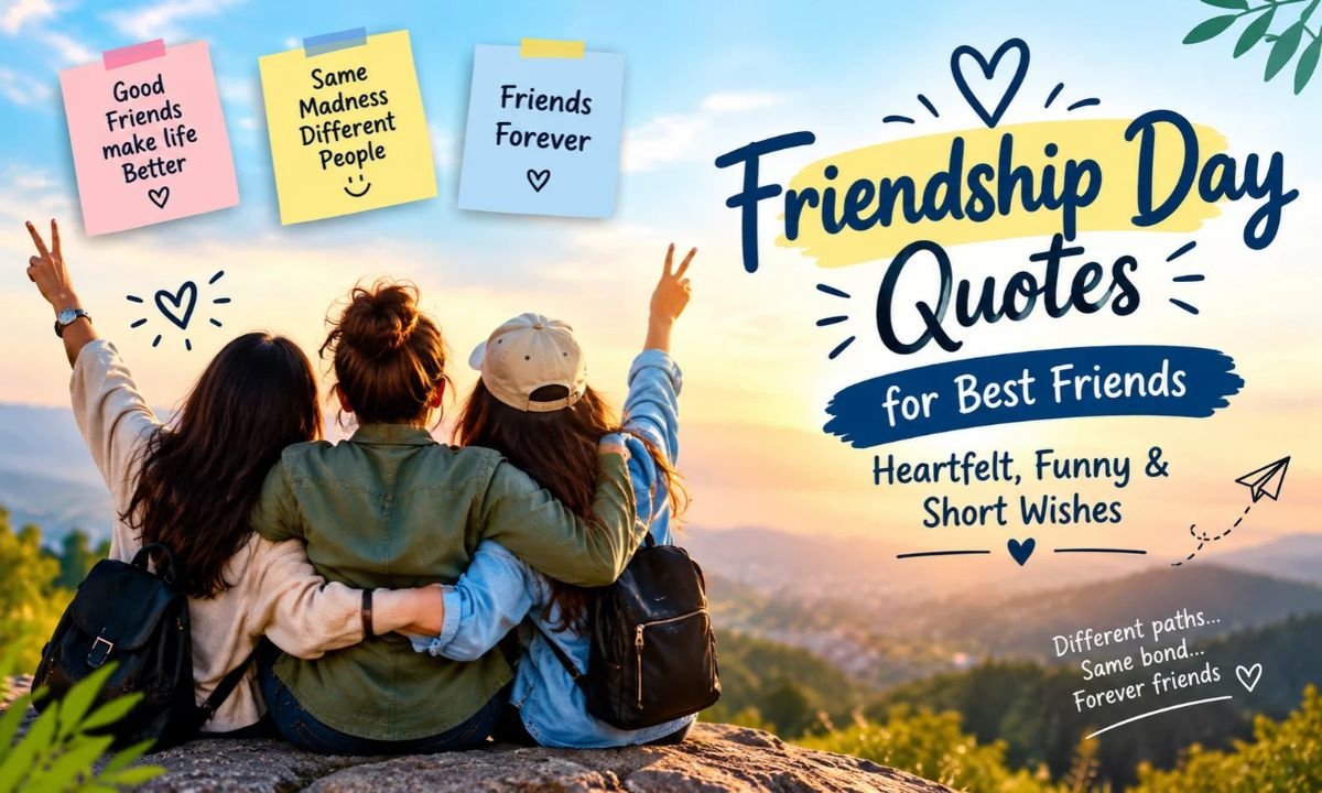 120+Friendship Day Quotes for Best Friends_ Heartfelt, Funny & Short Wishes