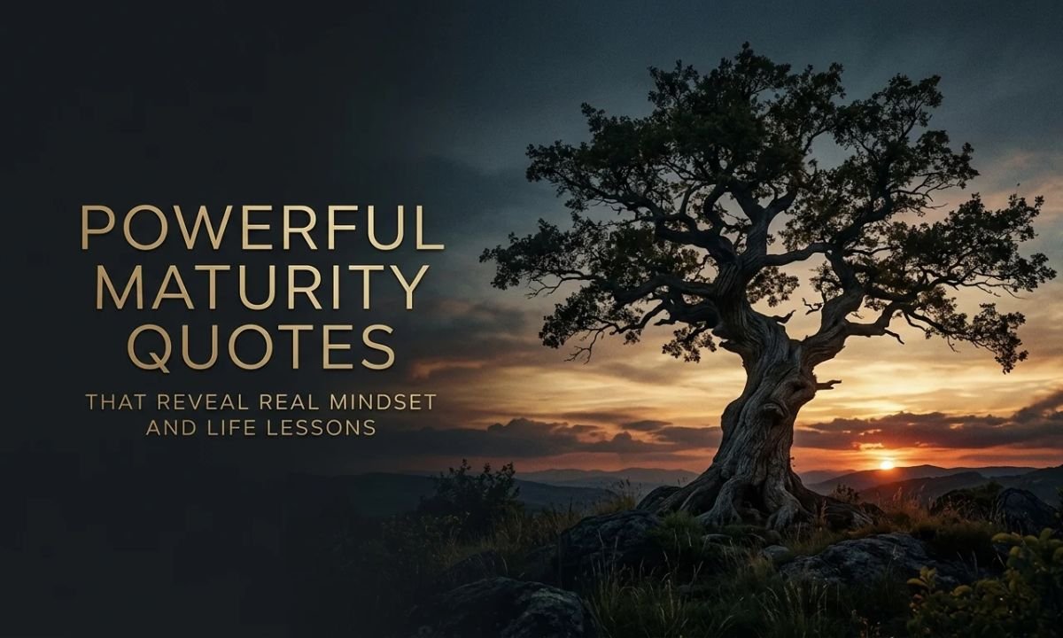 Powerful Maturity Quotes That Reveal Real Mindset and Life Lessons 