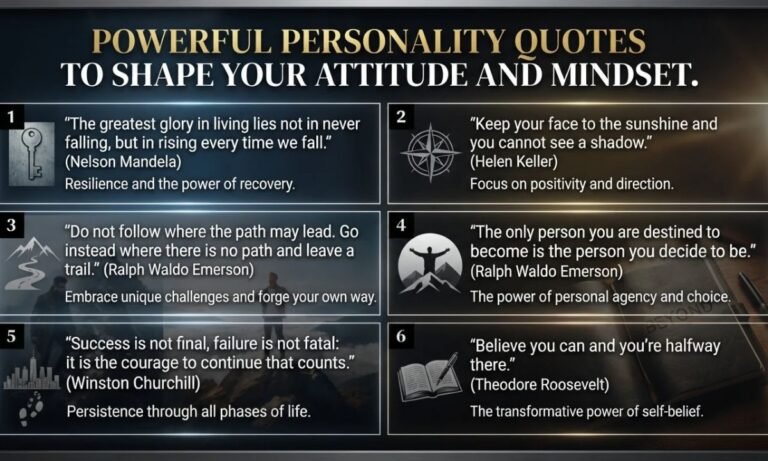 Powerful Personality Quotes to Shape Your Attitude and Mindset 
