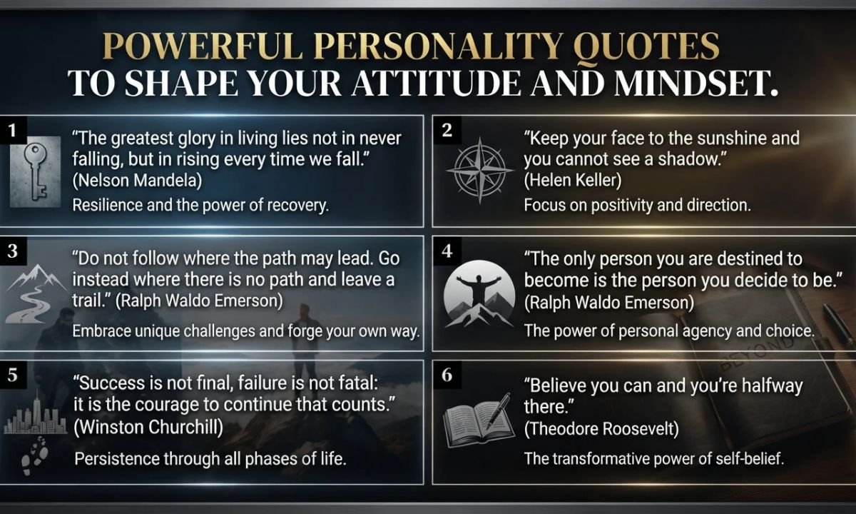 Powerful Personality Quotes to Shape Your Attitude and Mindset 